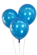 Bulk Factory Order – 12" Latex Balloons – Metallic Blue – 100,000 Balloons (25 Cases) – Packaged: 100 Balloons per Bag x 40 Bags per Case