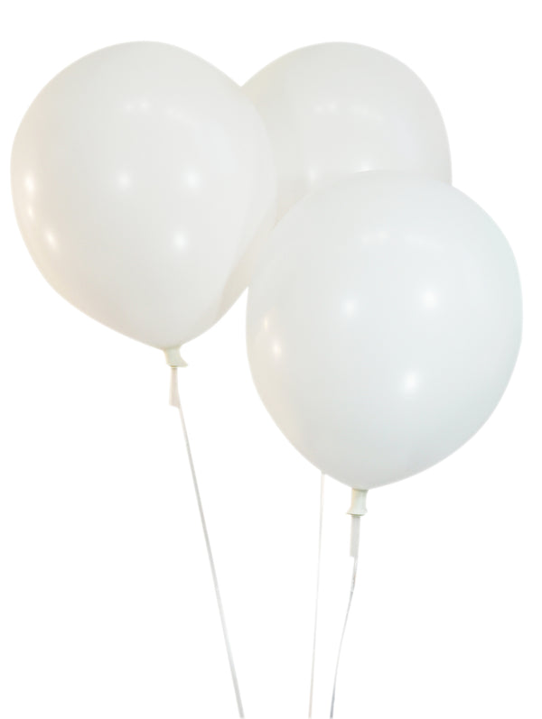 Pastel White Latex Balloons - Creative Balloons Manufacturing