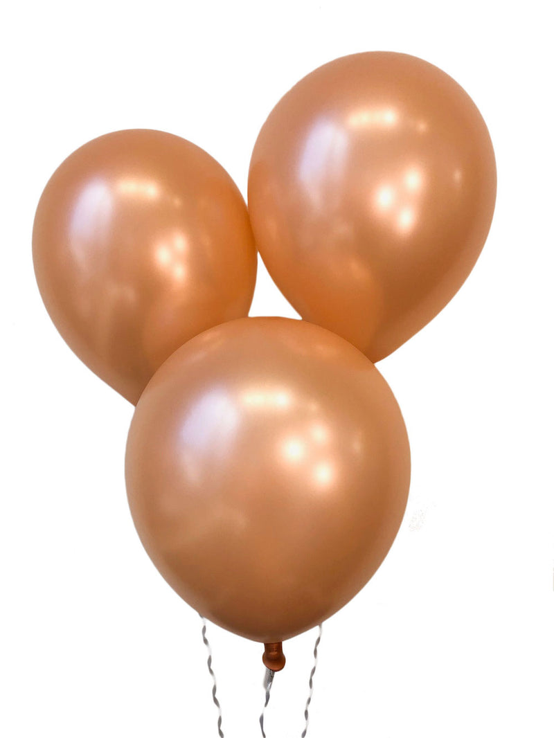 Pearlized Rose Gold Balloons